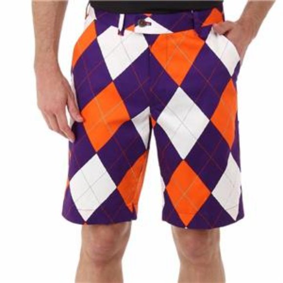 Clemson Loudmouth Argyle Shorts 